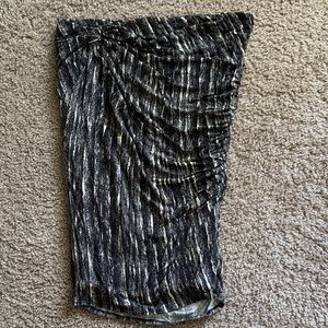 Witchery Black and Gray Textured Pencil Skirt